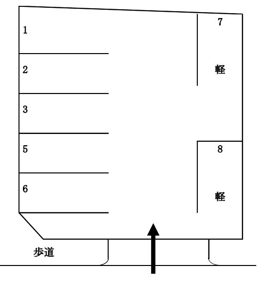 ９０９の駐車配置図