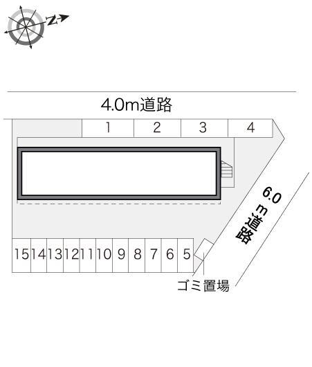 アップハウス(16843)の駐車配置図