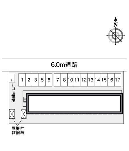フローラ(25562)の駐車配置図