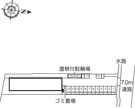 フェリーチェ１号館(45323)の駐車配置図