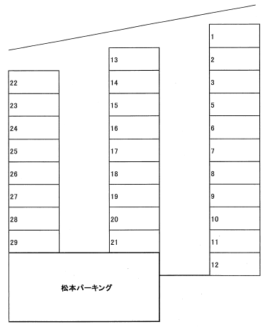 中原商店街駐車場の駐車配置図