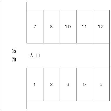 サンエイム東葛西駐車場の駐車配置図