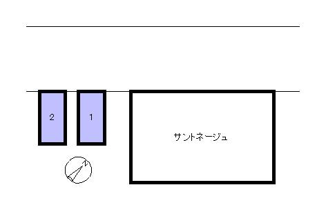 サントネージュの駐車配置図