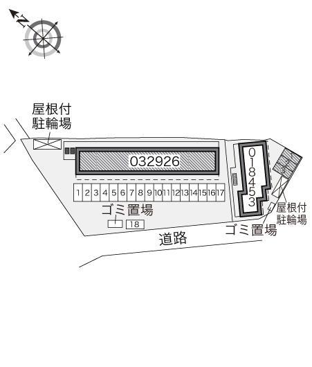 大野芝Ⅰ(18453)の駐車配置図