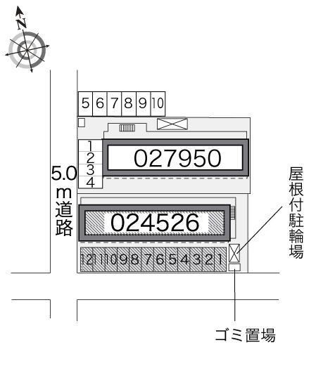 サスジュウ(24526)の駐車配置図