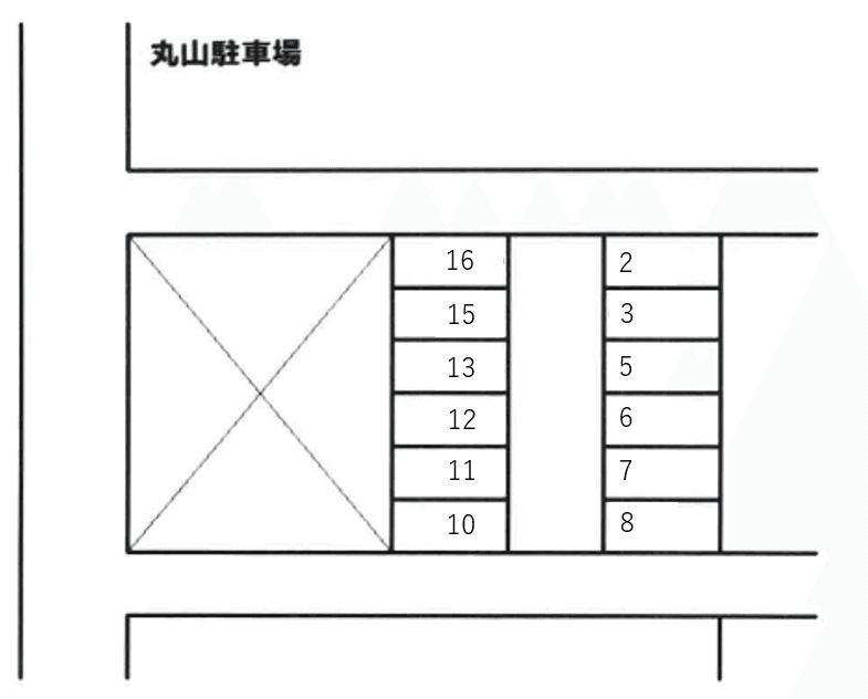 丸山駐車場の駐車配置図