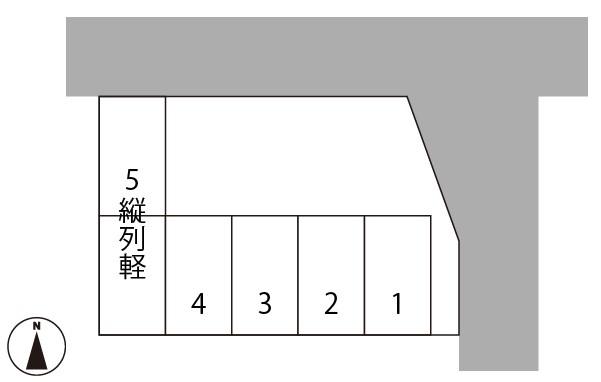 小坂３丁目福岡駐車場の駐車配置図