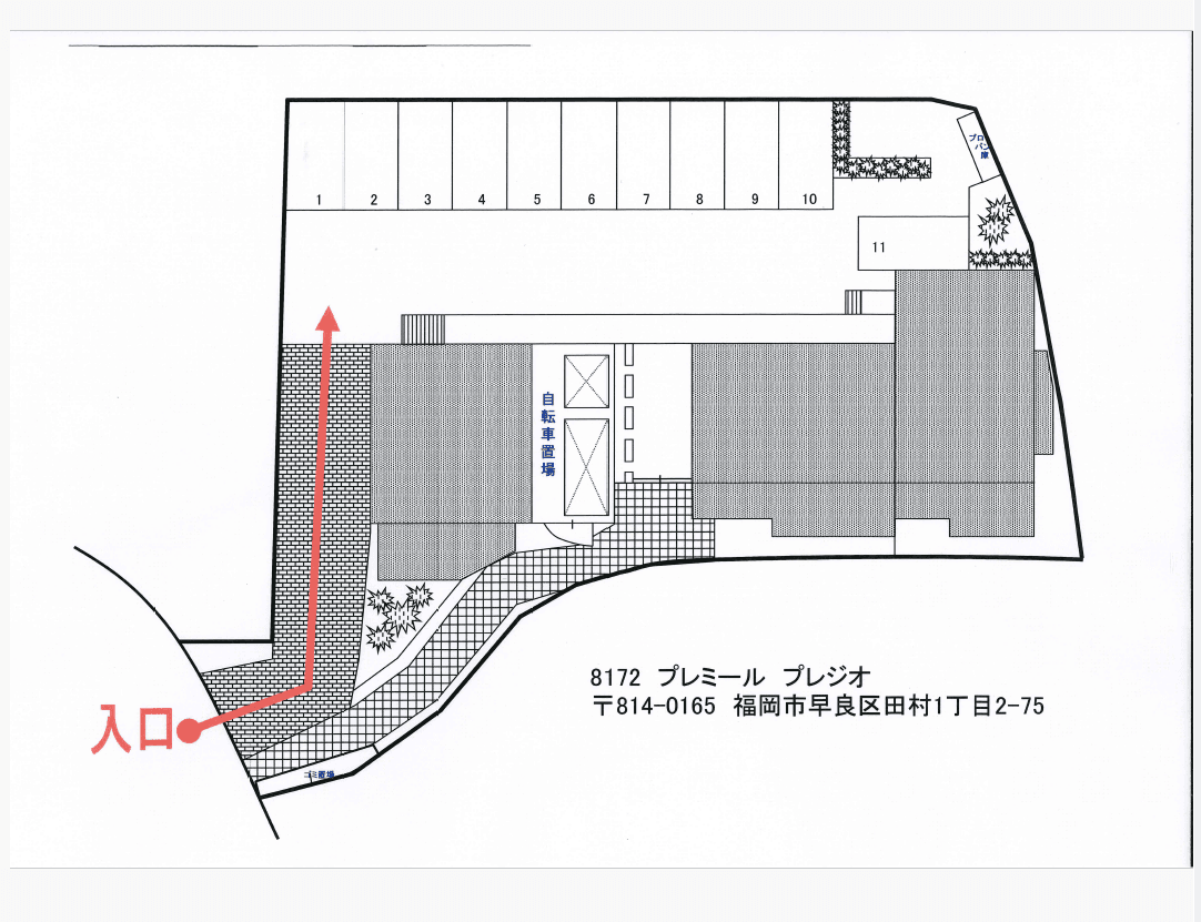 プレミール・プレジオの駐車配置図