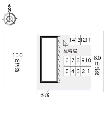 ドミール(21005)の駐車配置図