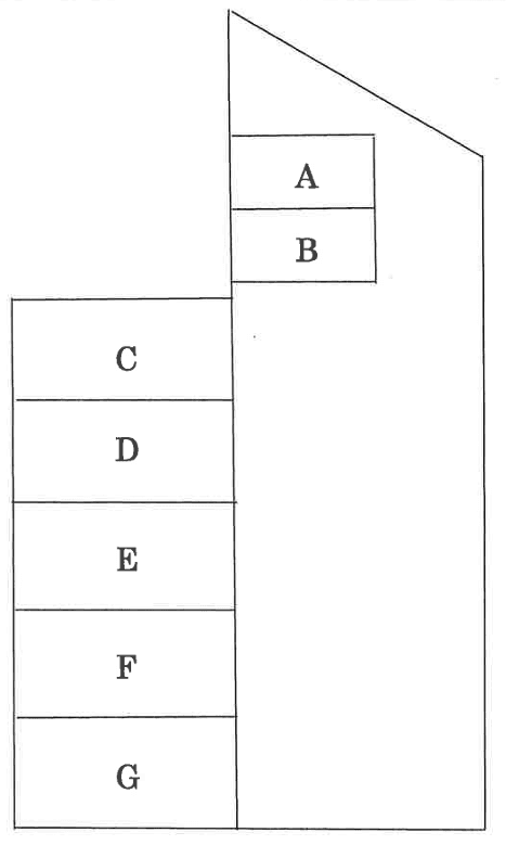 谷上駐車場の駐車配置図