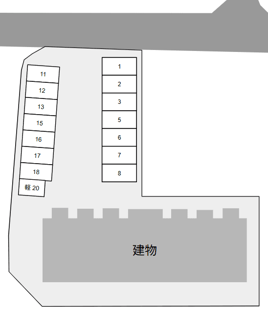 Ｓｅｒｅｎｏの駐車配置図