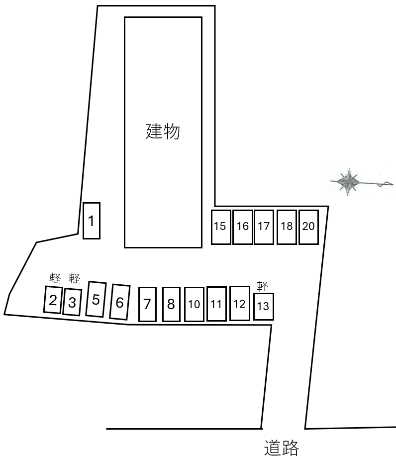 Ｌｕｍｉｎａｒｅの駐車配置図