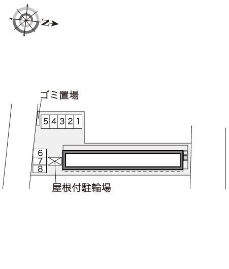 サンシャインベイ名四(41629)の駐車配置図