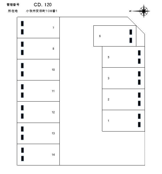 J-120の駐車配置図