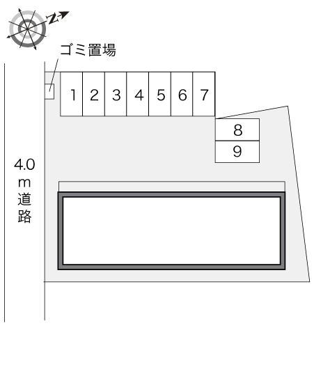 ウィング(22058)の駐車配置図