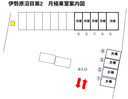 伊勢原沼目第2の駐車場