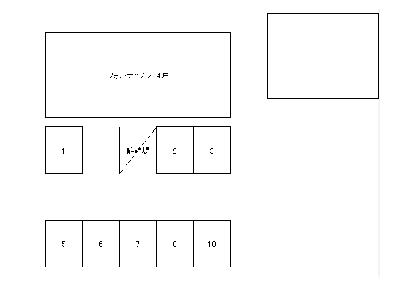 フォルテメゾンの駐車配置図