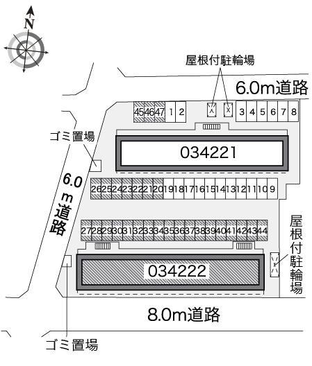 壇(34222)の駐車配置図