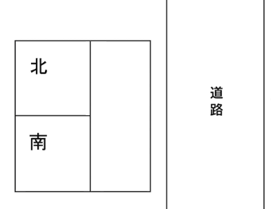 磯馴町ガレージの駐車配置図