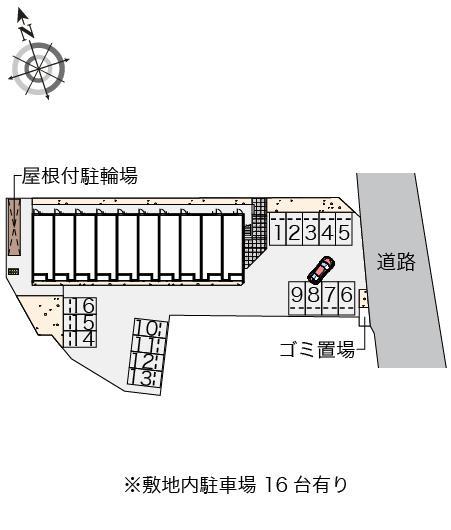 クレイノ長門(56561)の駐車配置図