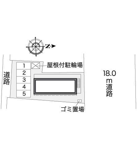 ら　べるでゅーら(36598)の駐車配置図