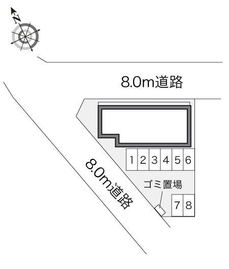 沙羅(21925)の駐車配置図