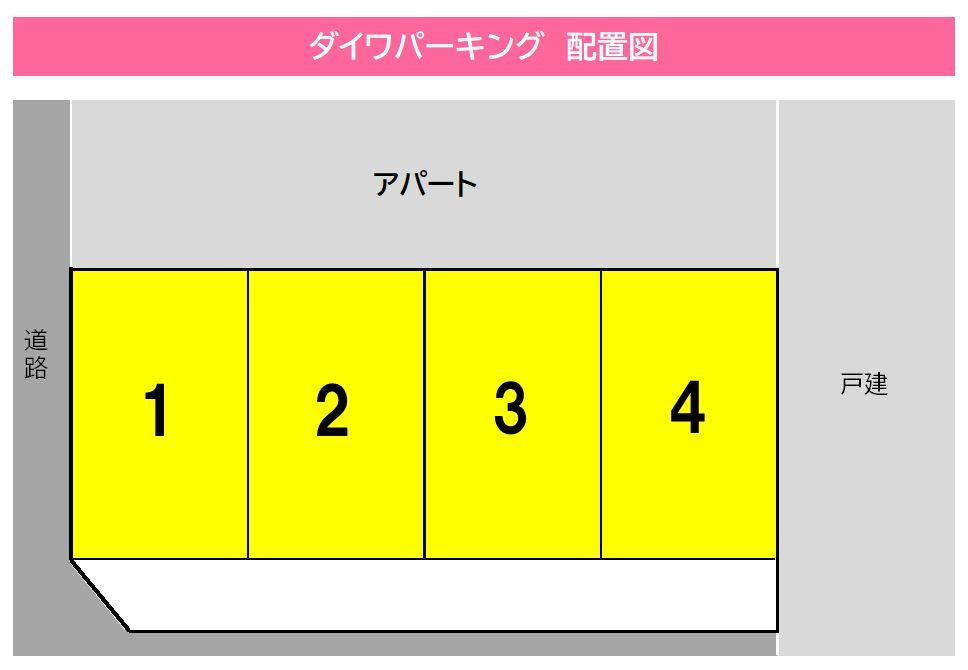 ダイワパーキングの駐車配置図