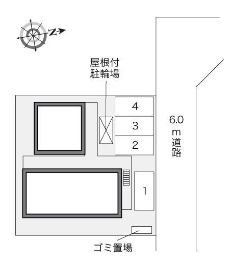ルミエールⅡ(29800)の駐車配置図