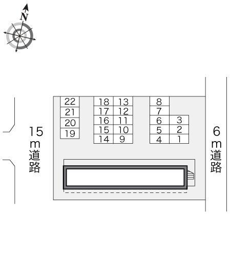 リバーサイド(16333)の駐車配置図