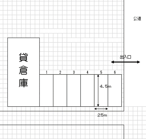 P-164駐車場の駐車配置図