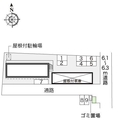 エシャロット(19704)　敷地外駐車場の駐車配置図