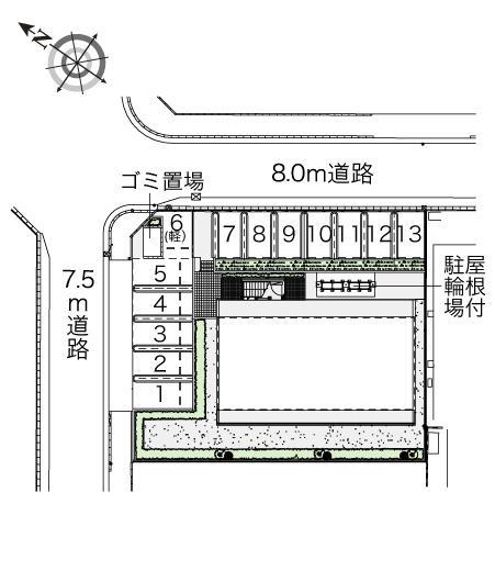 南野(41504)の駐車配置図