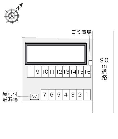 グリーンパーク中江(40663)の駐車配置図