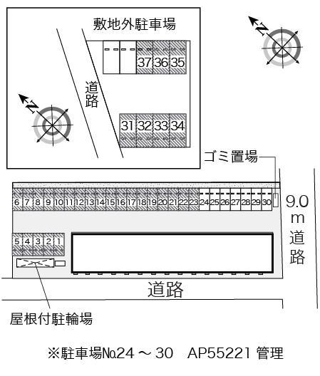 ドリーム　スクエア(39892)の駐車配置図