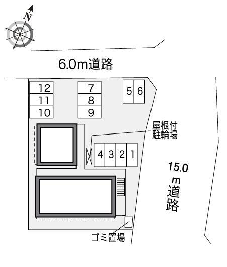 朝日北(30688)の駐車配置図