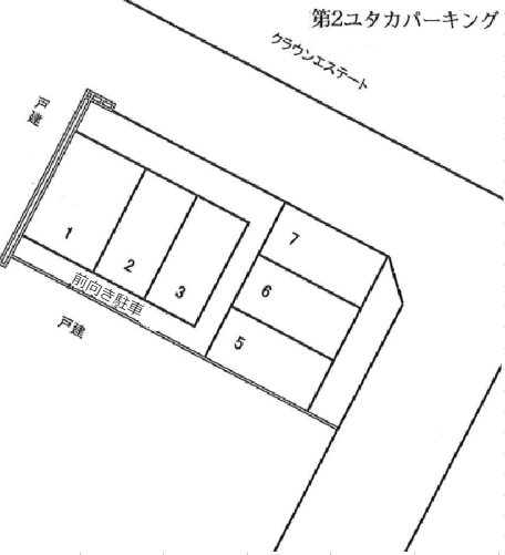 第２ユタカパーキングの駐車配置図