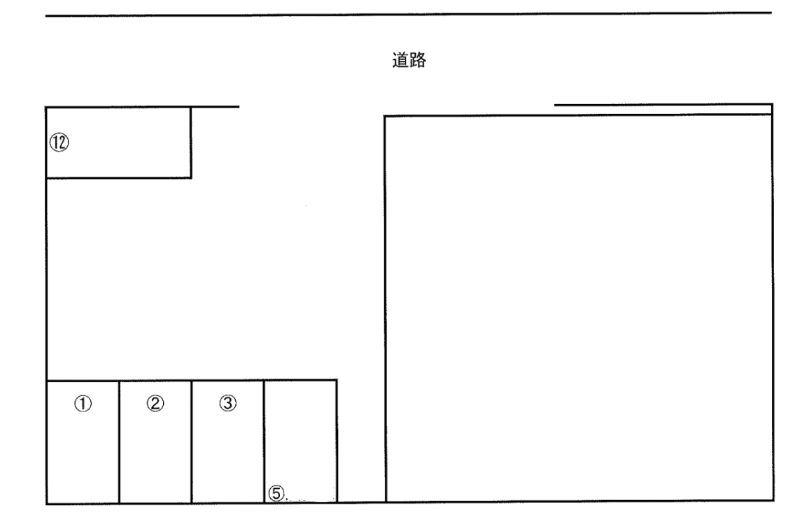 見沼町第二駐車場の駐車配置図