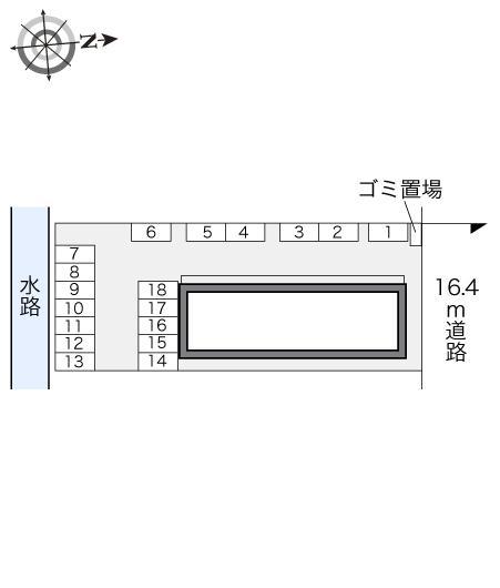 コンフォート(22557)の駐車配置図
