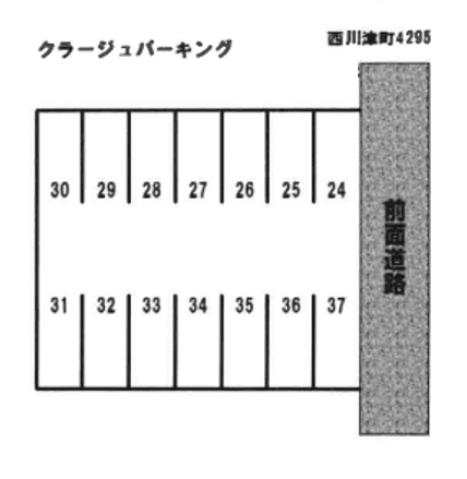 クラージュパーキングの駐車配置図