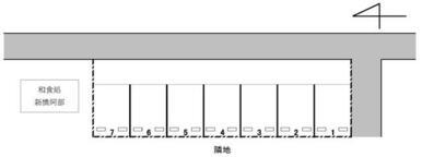 (KN3）新橋町・月極駐車場の駐車配置図