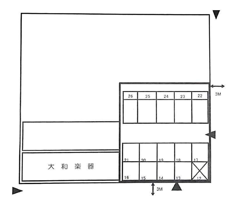 山下福田５５３３Ｐの駐車配置図