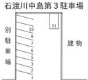 石渡川中島第３駐車場の駐車場