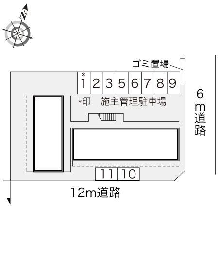 ヴィルヌーブ(12627)の駐車配置図