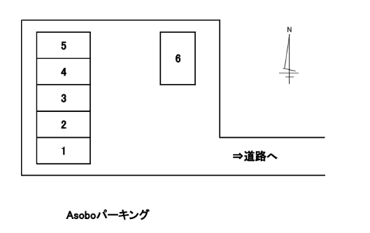 Asoboパーキングの駐車配置図