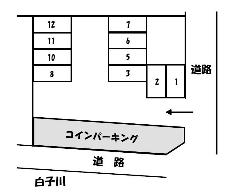 ＭＫパーキングの駐車配置図