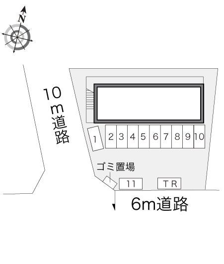 アネックス志津(13290)の駐車配置図