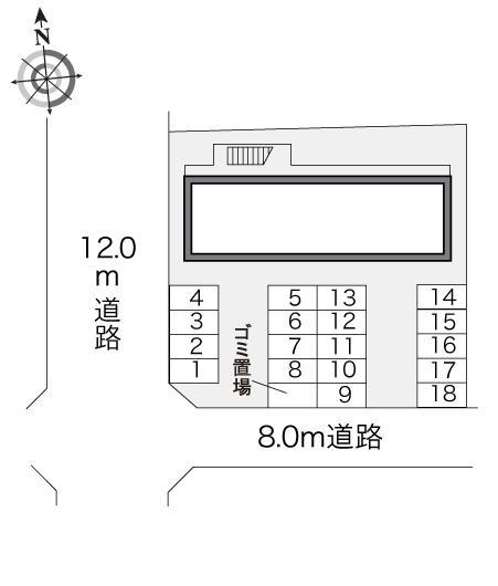 楓(23672)の駐車配置図