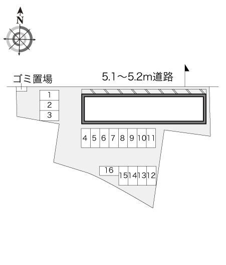 ラ・カーサ(20691)の駐車配置図