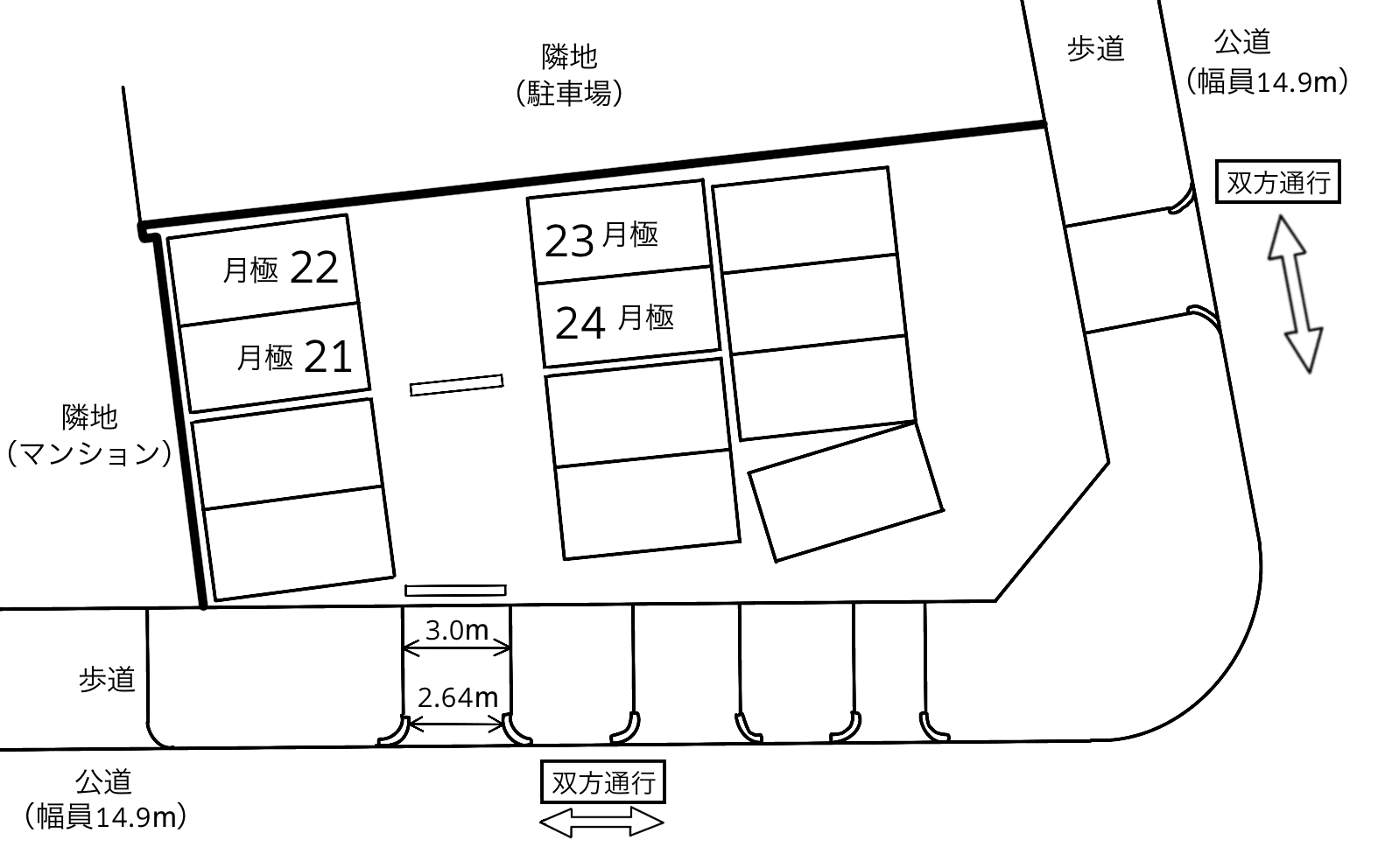 上前津１丁目第３の駐車配置図