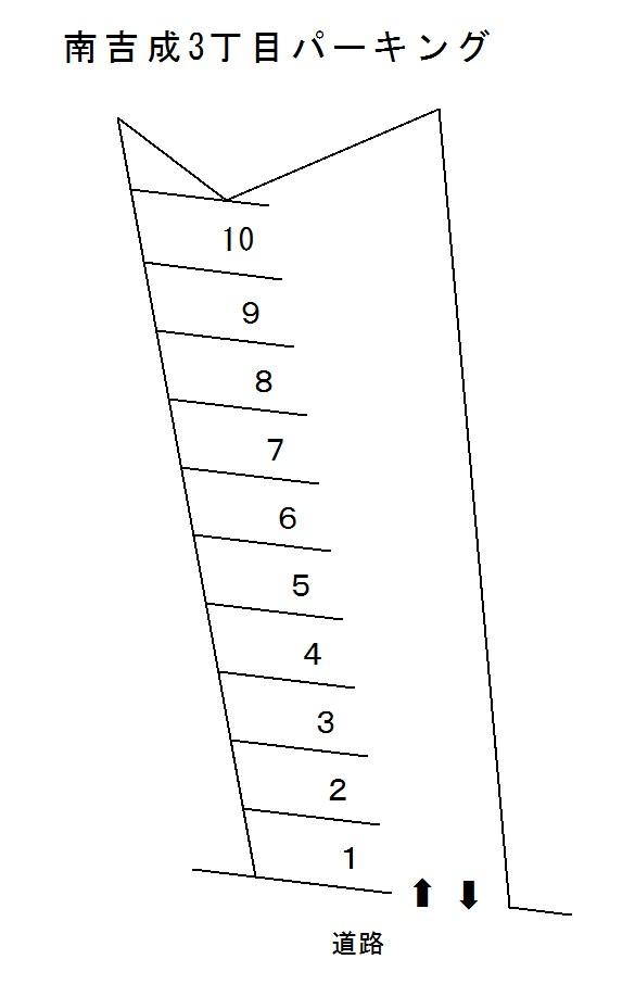 南吉成3丁目パーキングの駐車配置図